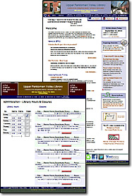 Upper Perkkiomen Valley Library uses a Content Managed Site to list news and post scheduled activities