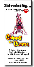 Brochure for the Chippy The Clown Website